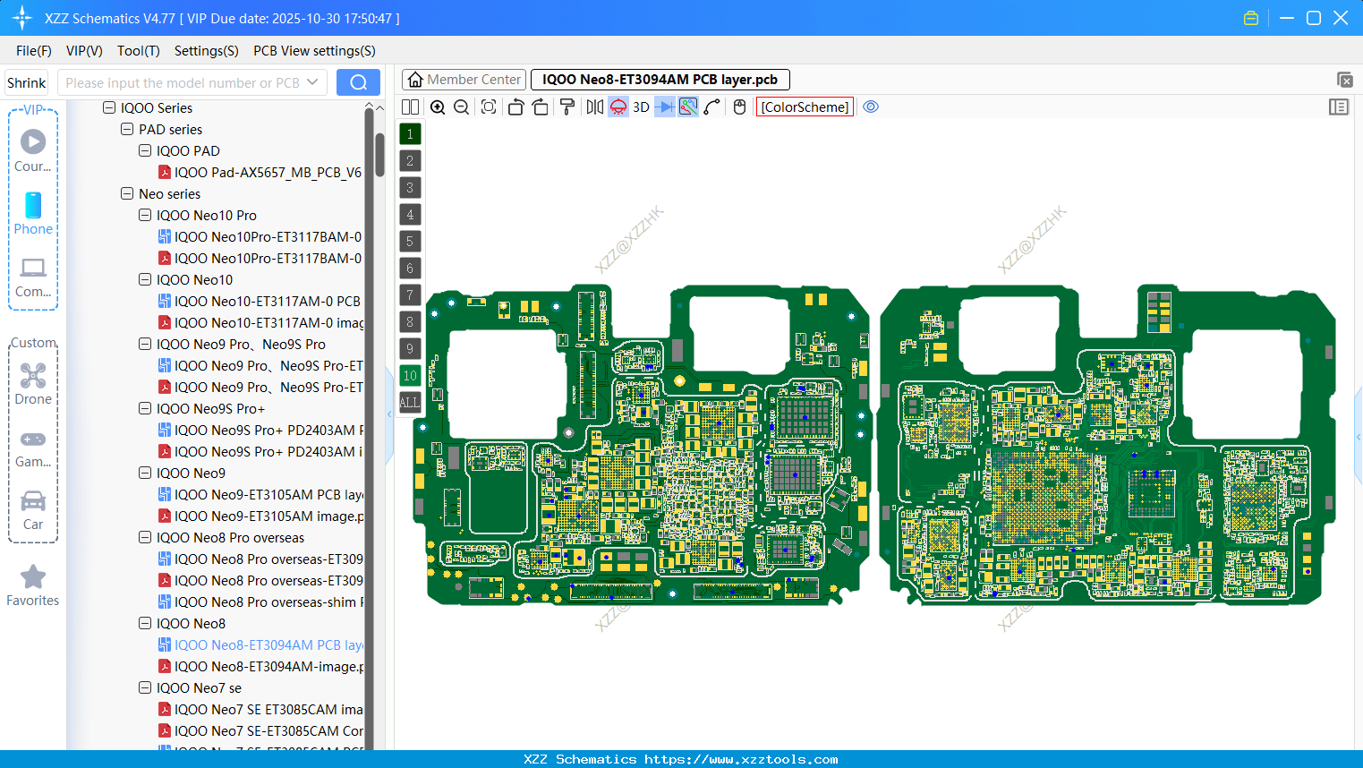 VIVO IQOO Neo8-ET3094AM PCB Layer